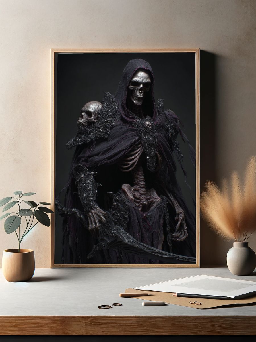 Grim Reaper — Dark Fantasy Print. — room view 2