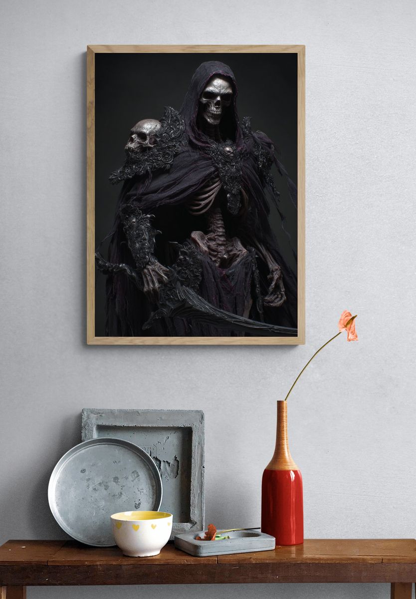 Grim Reaper — Dark Fantasy Print. — room view 3