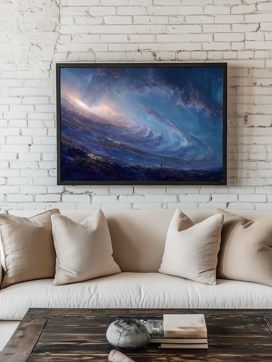Galactic Dreamscape — Space Art Print. — room view 1