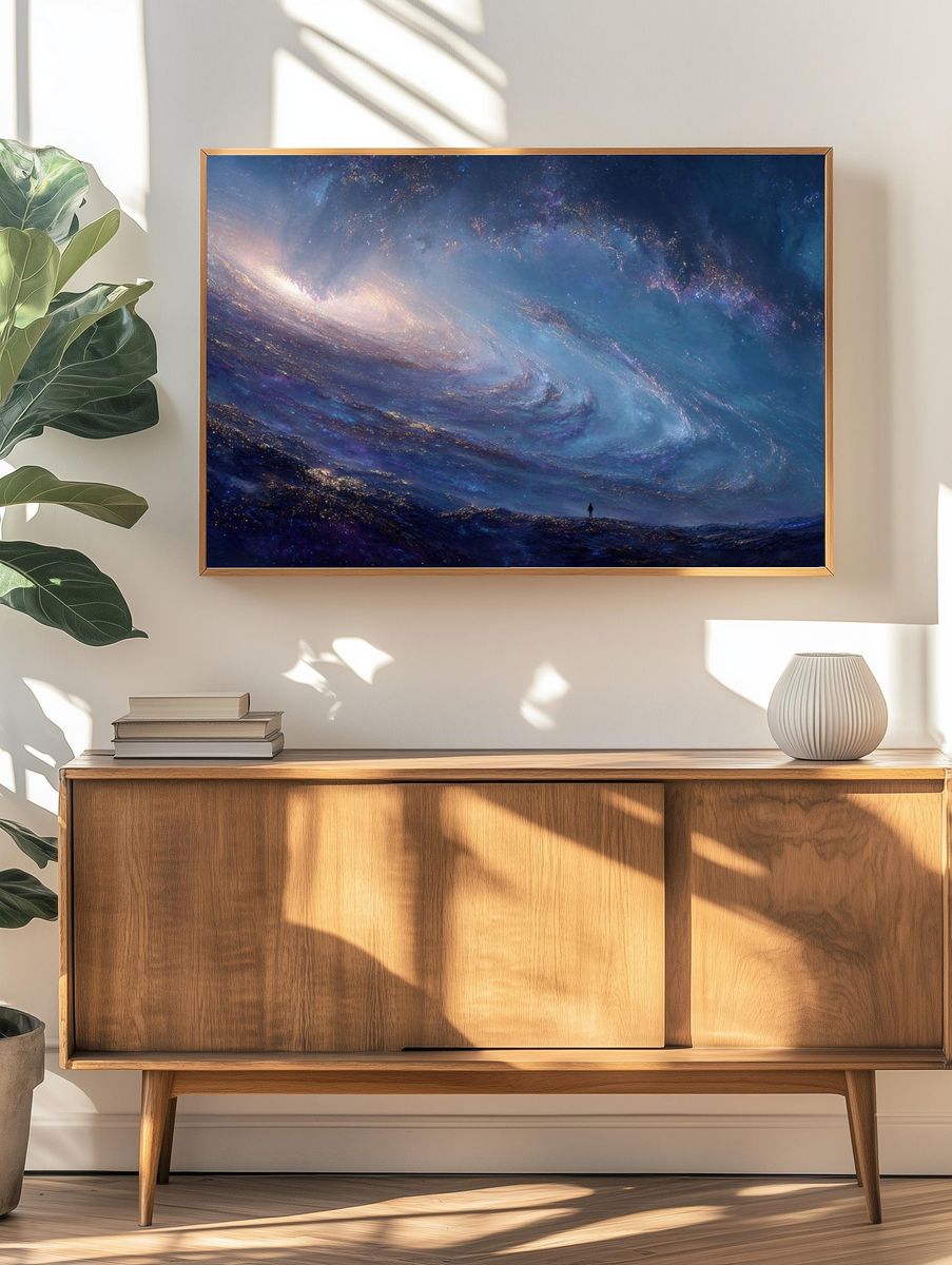 Galactic Dreamscape — Space Art Print. — room view 3