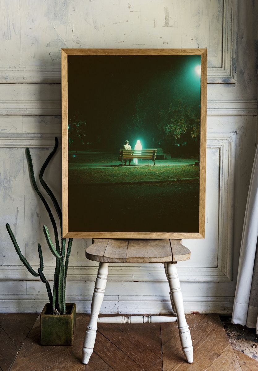 Ghostly Encounter — Photography Print. — room view 1