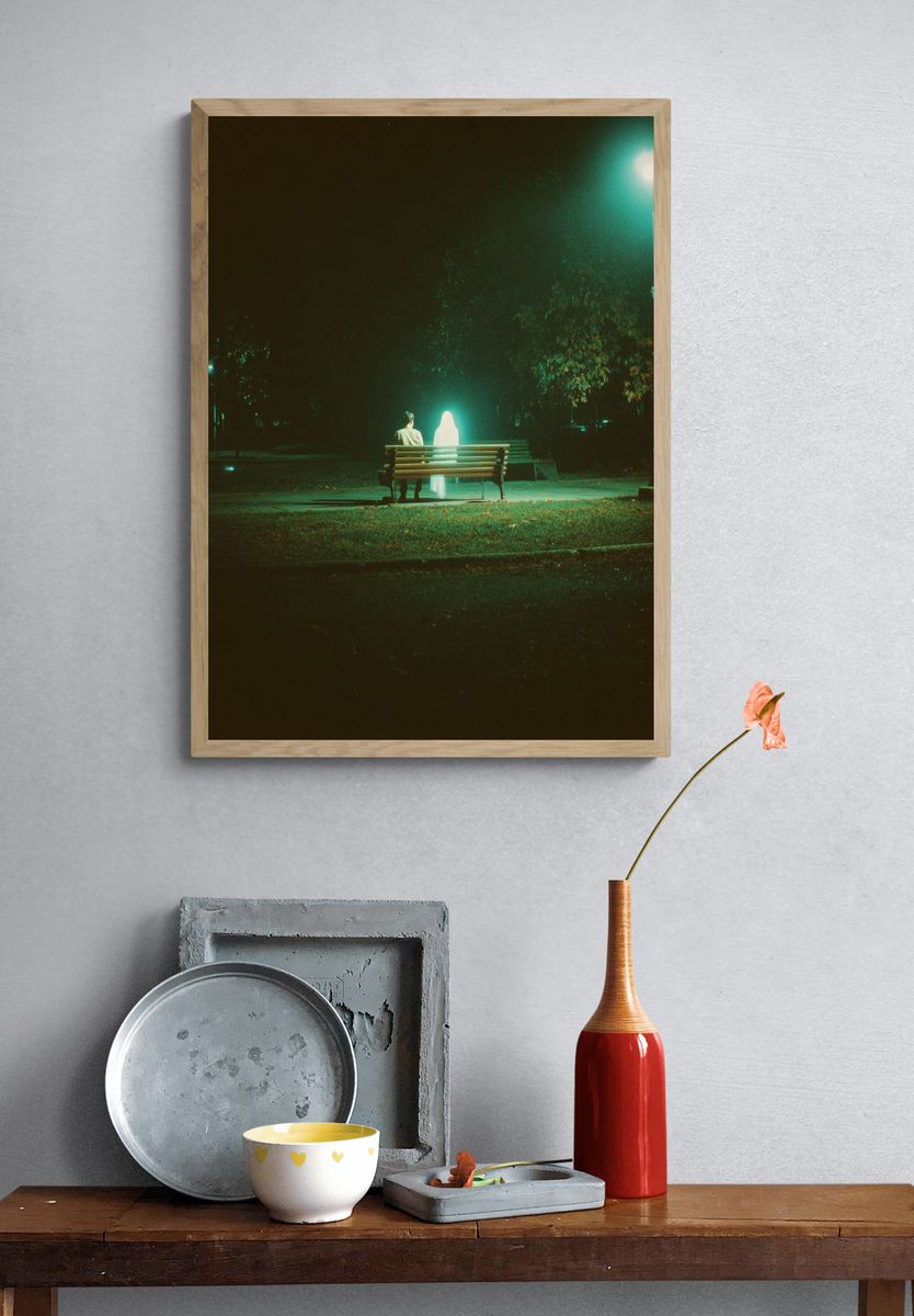 Ghostly Encounter — Photography Print. — room view 3