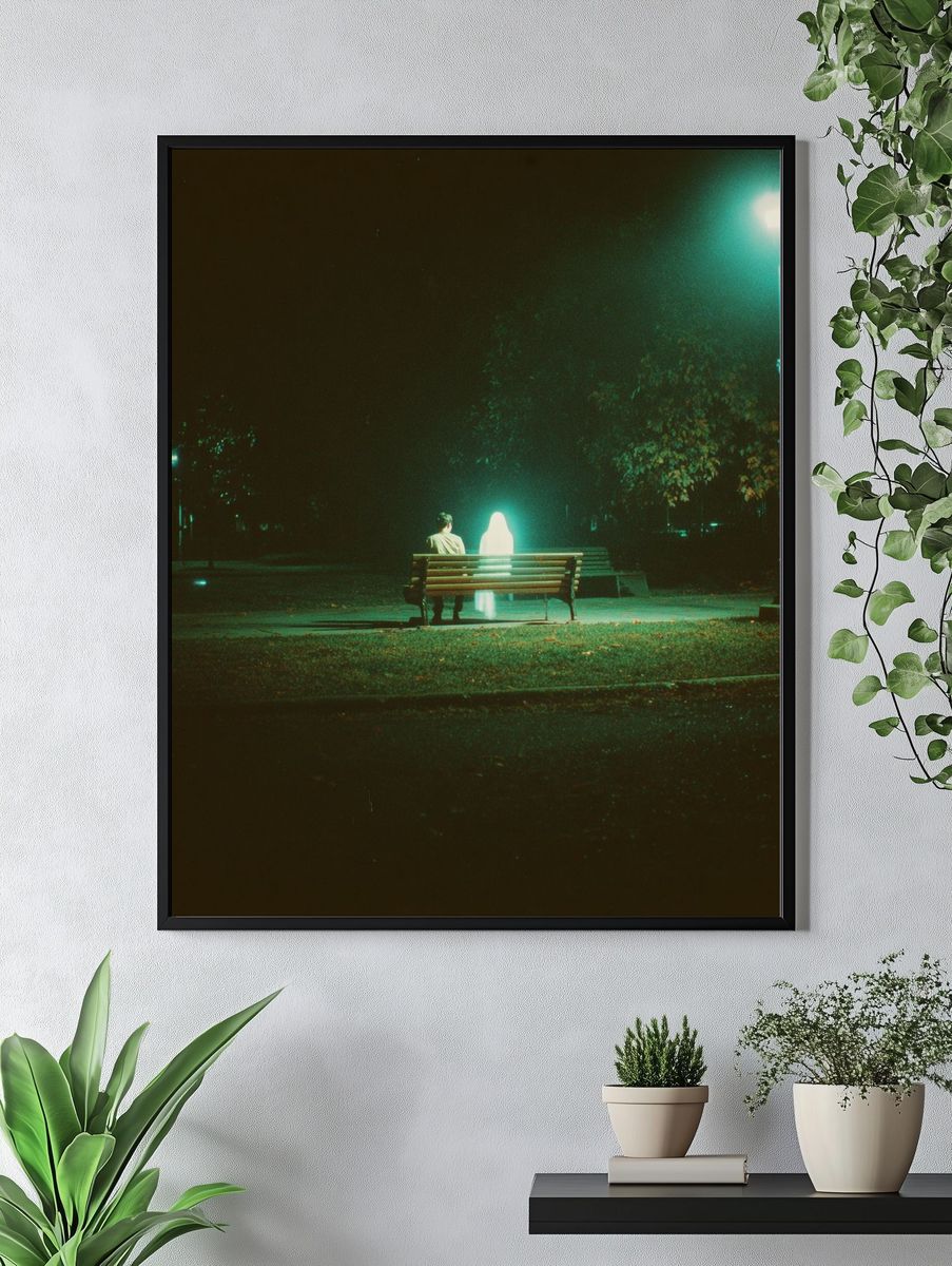 Ghostly Encounter — Photography Print. — room view 4