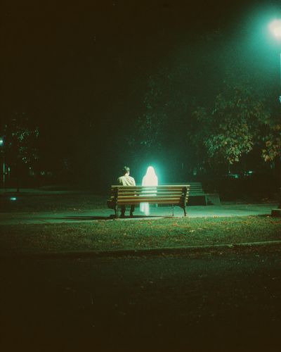Ghostly Encounter — Photography Print. poster
