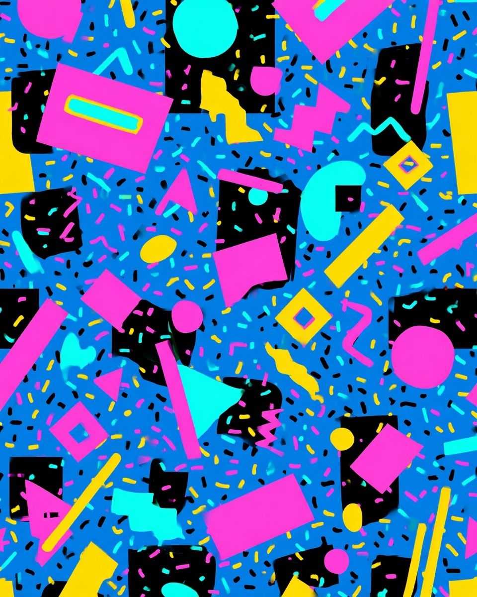 Colorful Geometric Pattern Poster. poster — abstract art
