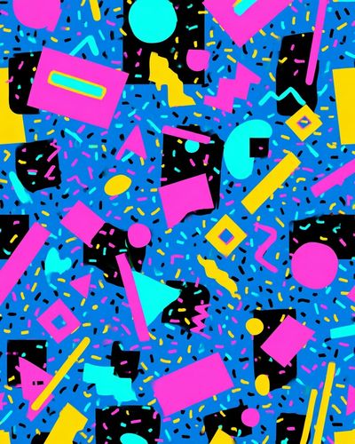 Colorful Geometric Pattern Poster. poster print