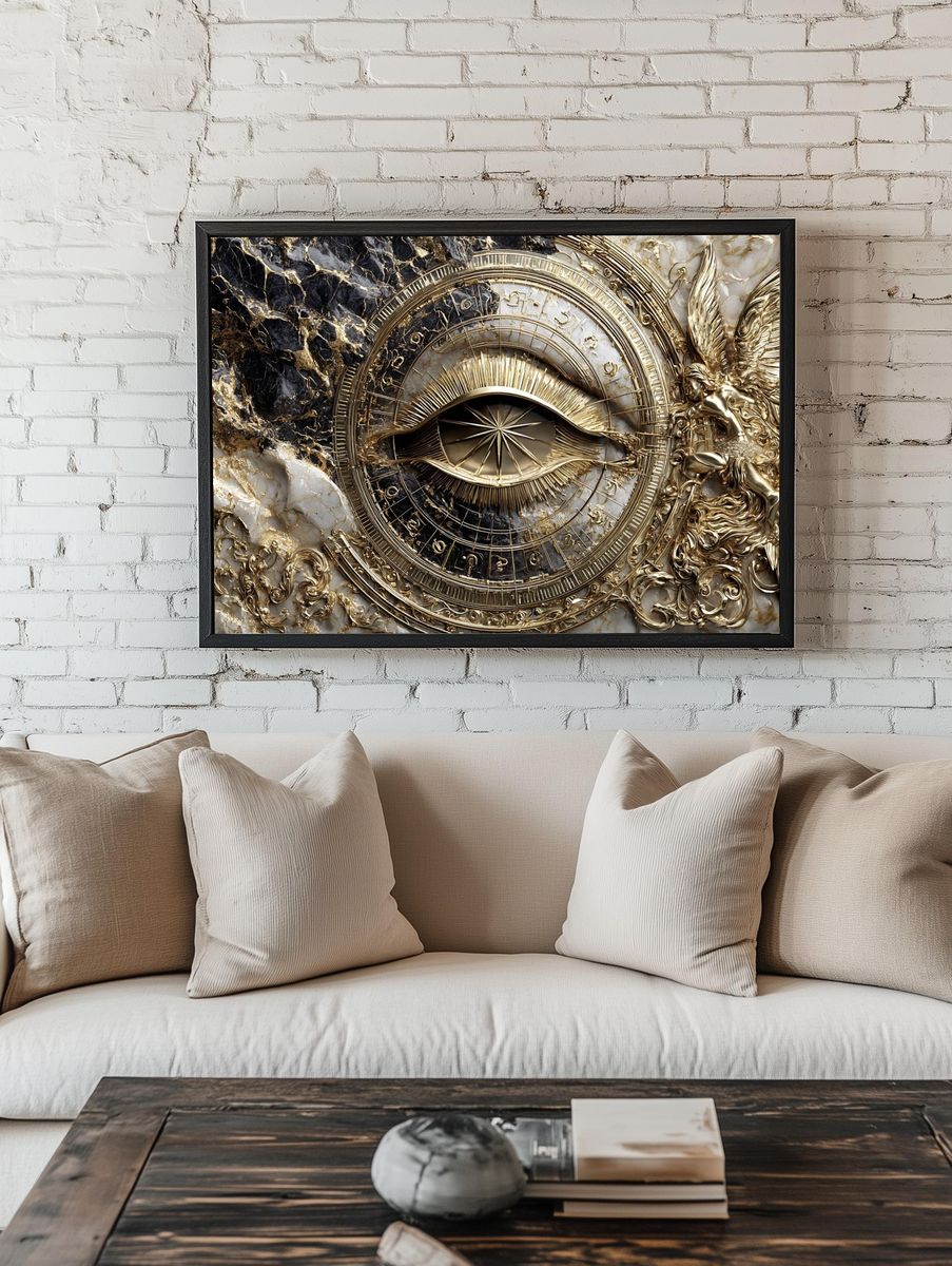 Golden Eye of Providence — Fine Art Print. — room view 1