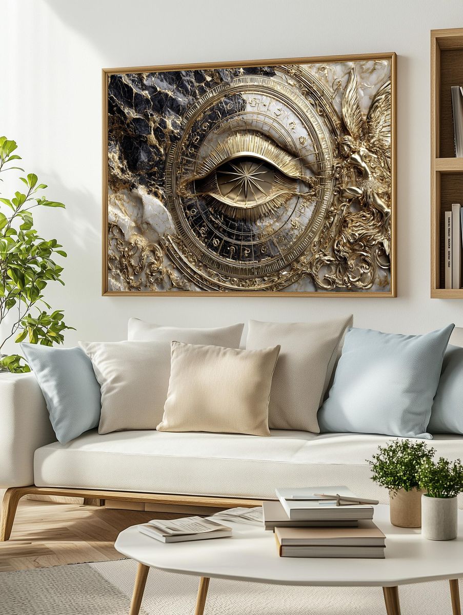 Golden Eye of Providence — Fine Art Print. — room view 2