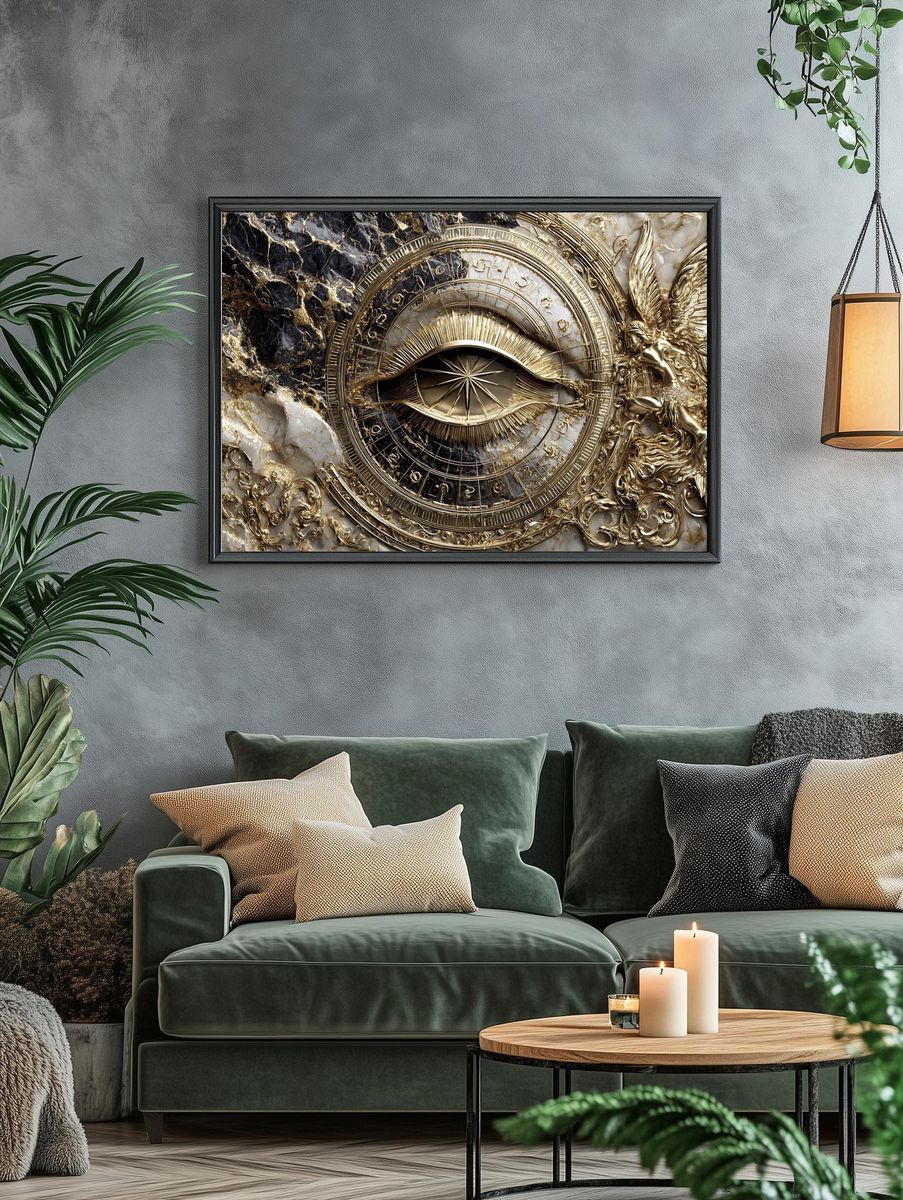 Golden Eye of Providence — Fine Art Print. — room view 4