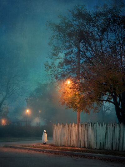 Ghostly Figure in Fog — Fine Art Print. poster print