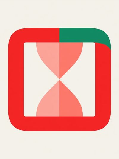 Geometric Hourglass Mid-Century Modern Poster. poster