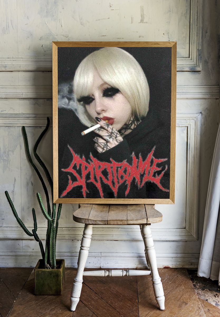 Gothic Portrait — Fine Art Print. — room view 1