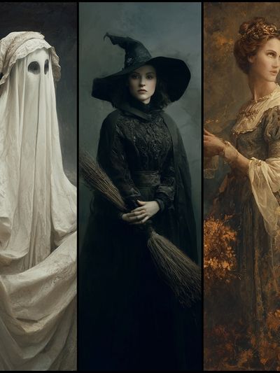 Gothic Women Triptych Fine-Art Poster. poster print