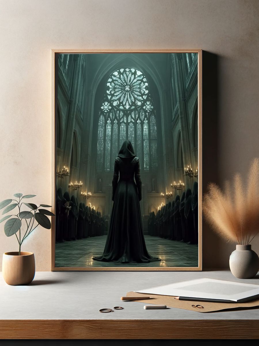 Gothic Cathedral Ritual Poster. — room view 2