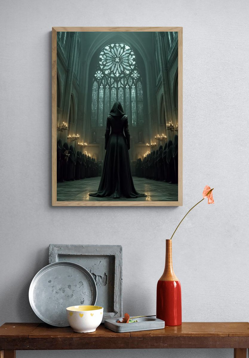 Gothic Cathedral Ritual Poster. — room view 3