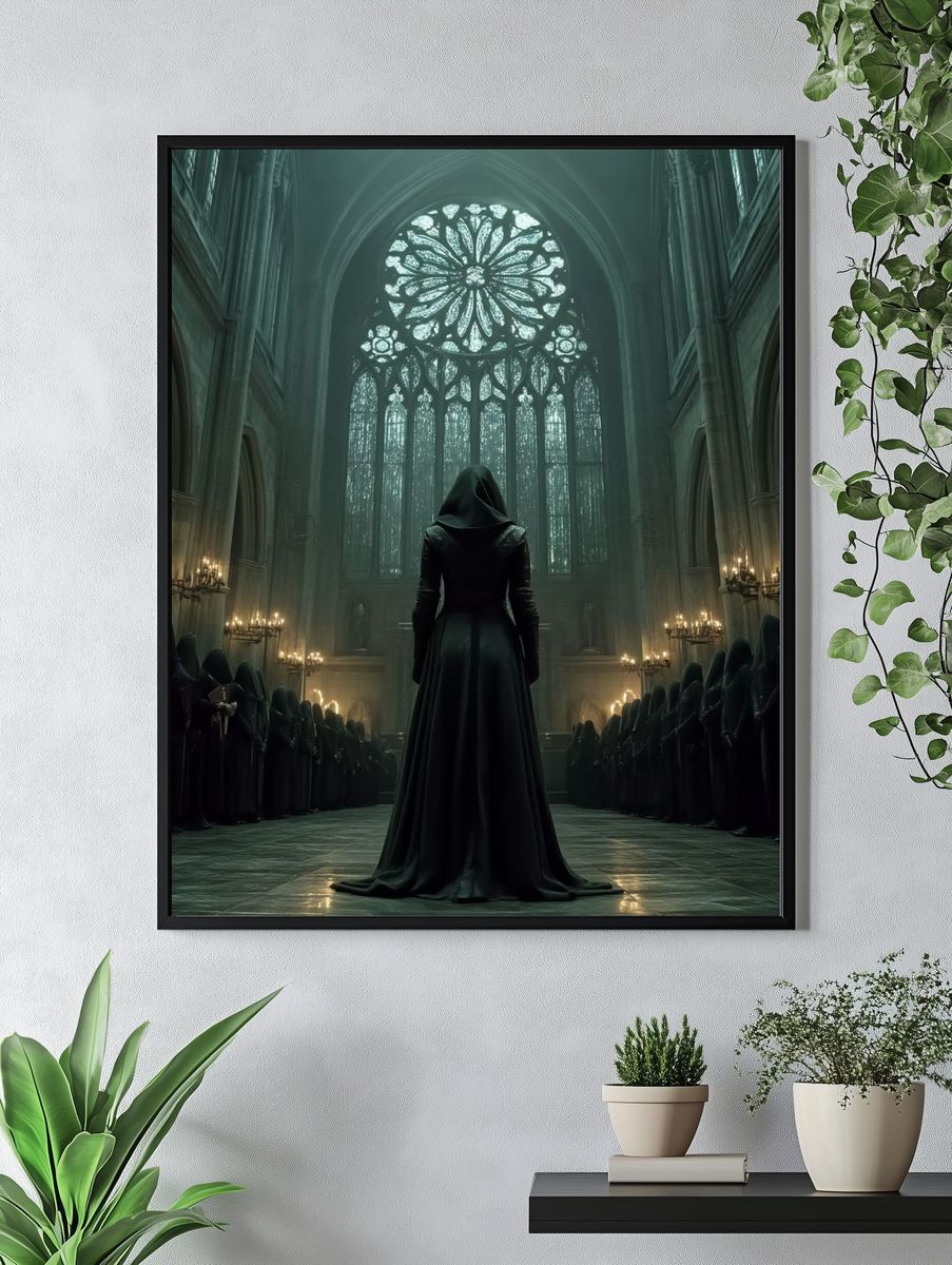 Gothic Cathedral Ritual Poster. — room view 4