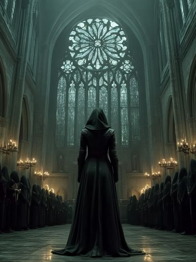 Gothic Cathedral Ritual Poster. poster print