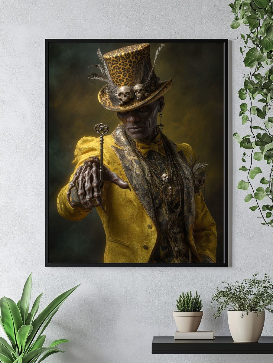 Gothic Gentleman Portrait Print. — room view 4