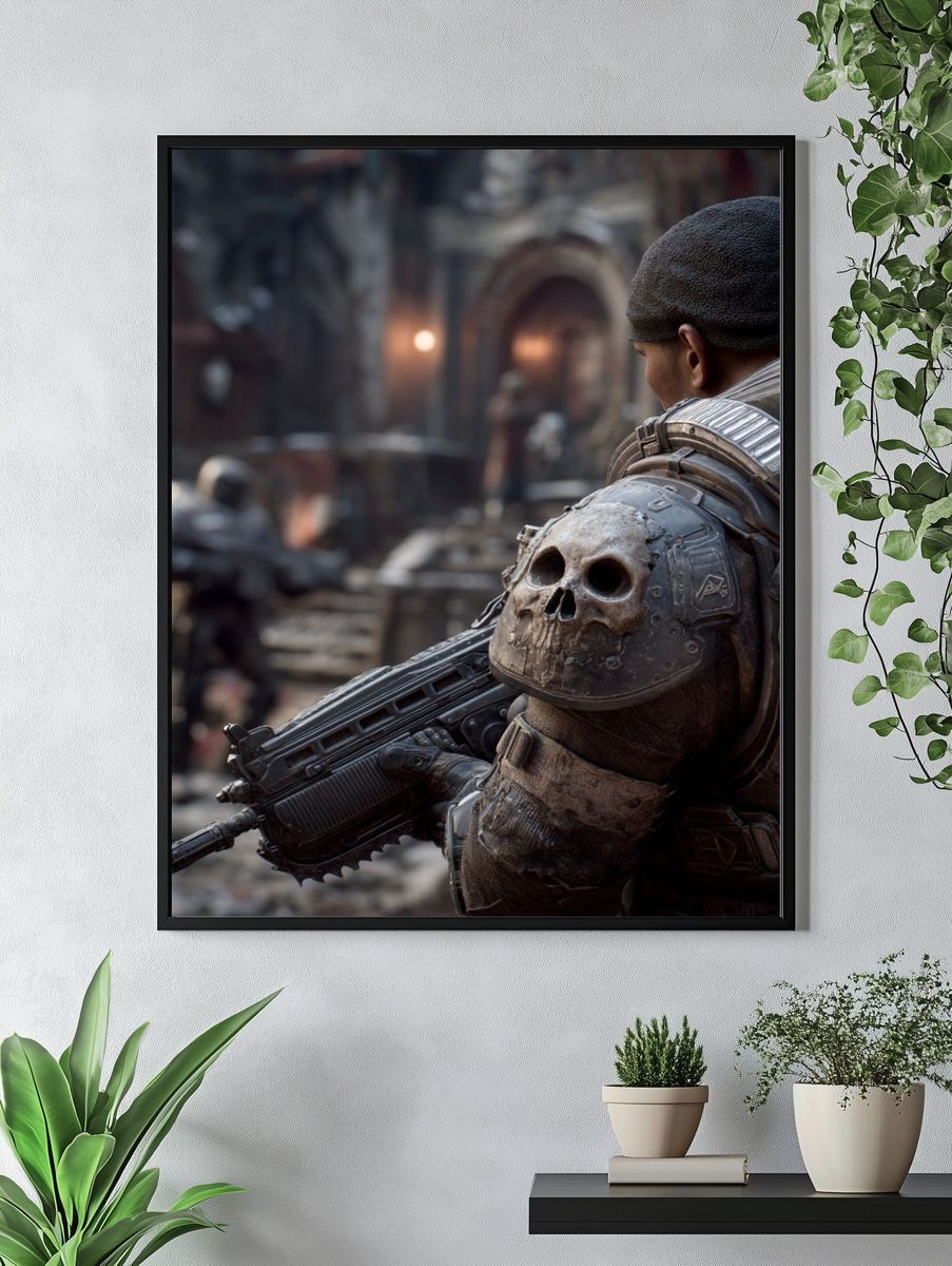 Gears of War — Gaming Art Print. — room view 4