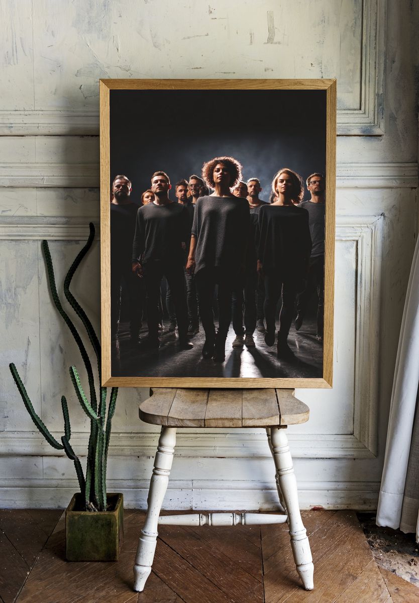 Dramatic Group Portrait Poster. — room view 1