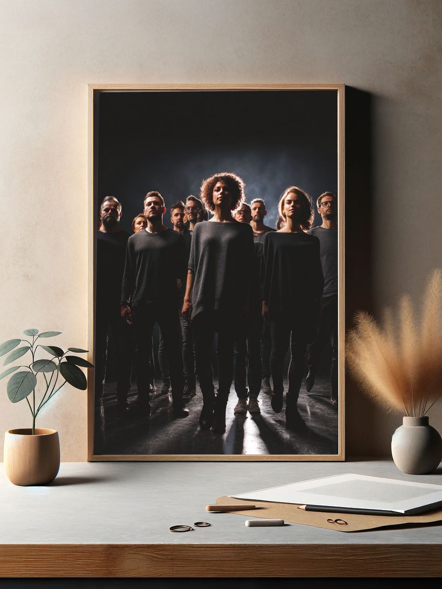 Dramatic Group Portrait Poster. — room view 2