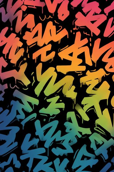 Colorful Graffiti Art Poster. poster print