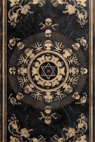 Gothic Skull Mandala Poster. poster print