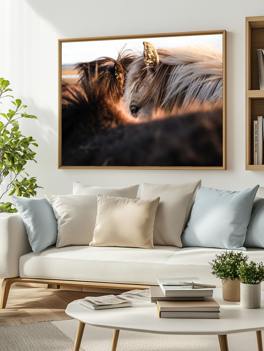 Horses in Harmony — Photography Print. — room view 2