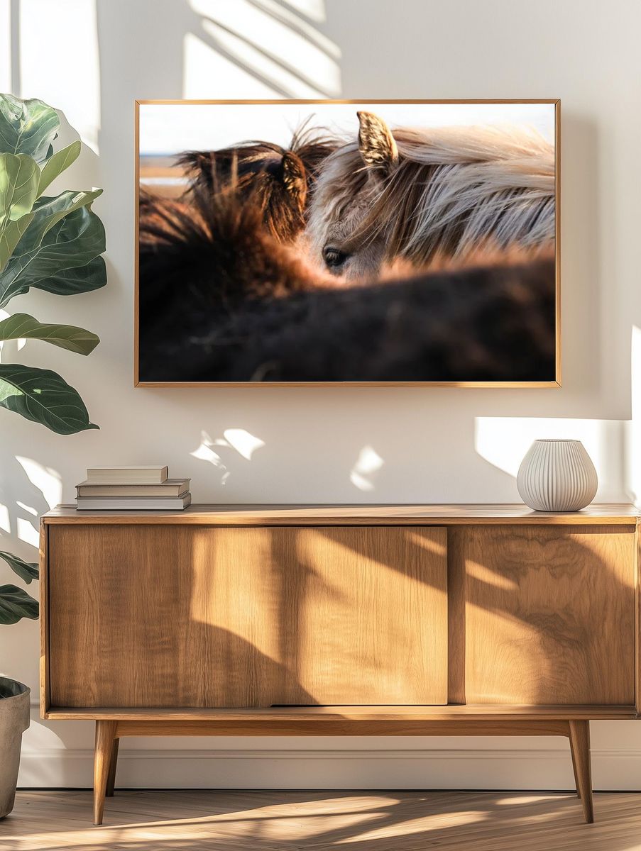 Horses in Harmony — Photography Print. — room view 3