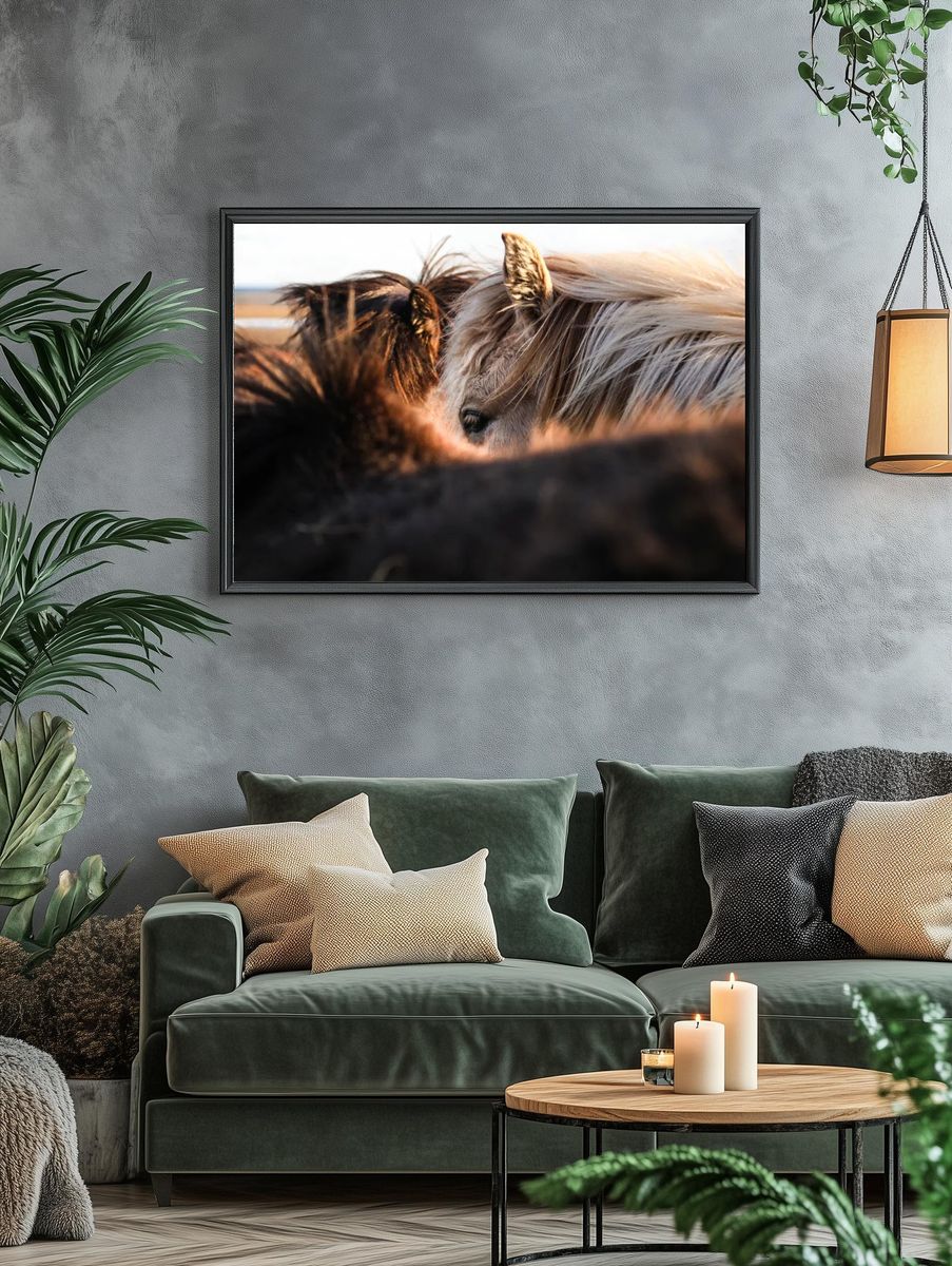 Horses in Harmony — Photography Print. — room view 4