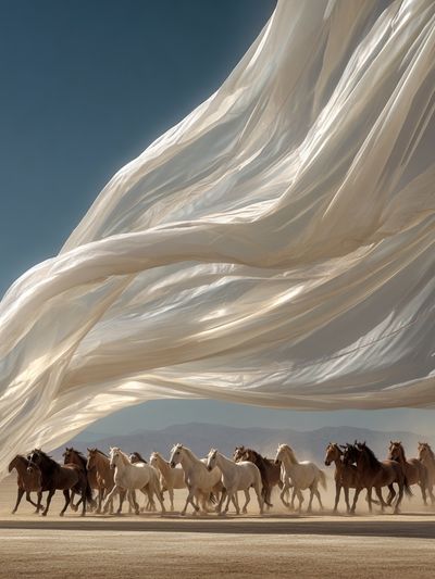 Horses in Motion — Fine Art Print. poster print