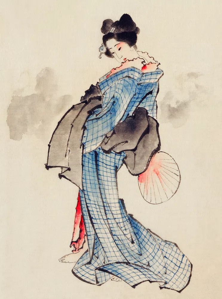 Woman, Full-Length Portrait, Standing, Facing. poster — fine-art art