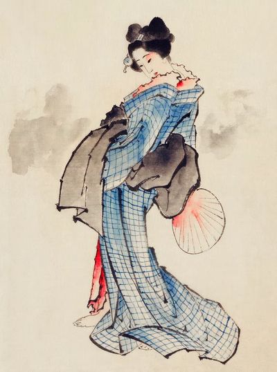 Woman, Full-Length Portrait, Standing, Facing. poster print