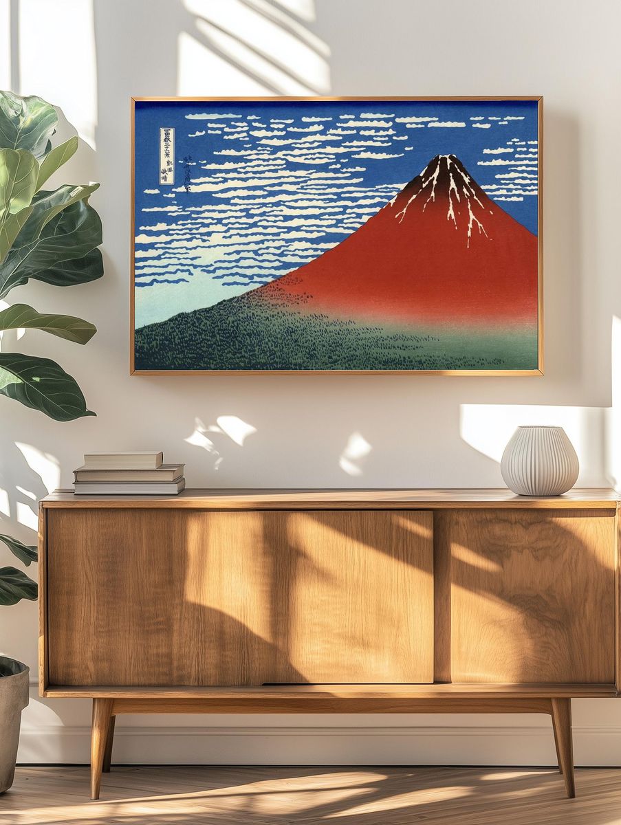 Thirty-six Views of Mount Fuji by Hokusai (1831) — Art Print. — room view 3