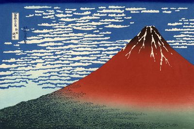 Thirty-six Views of Mount Fuji by Hokusai (1831) — Art Print. poster print
