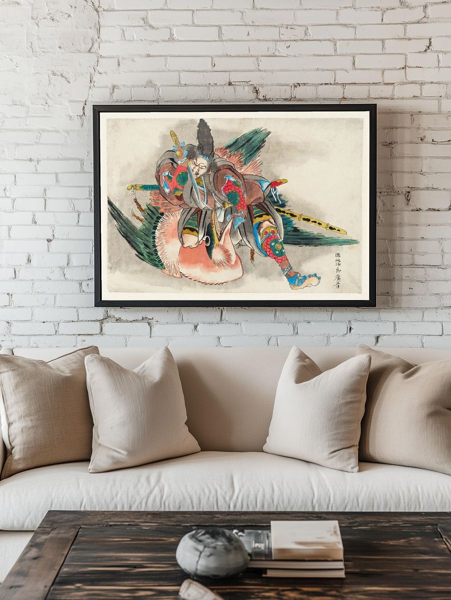 Okijiro Hironari by Katsushika Hokusai — Art Print. — room view 1