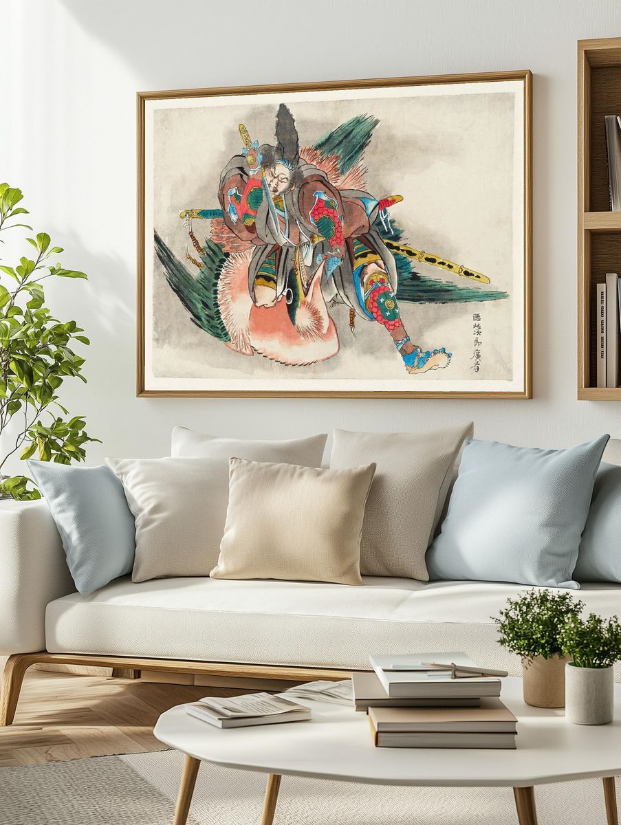 Okijiro Hironari by Katsushika Hokusai — Art Print. — room view 2