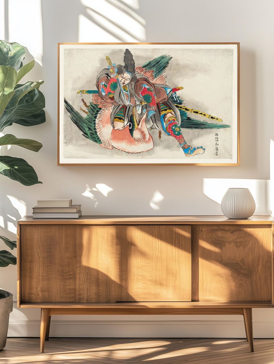 Okijiro Hironari by Katsushika Hokusai — Art Print. — room view 3