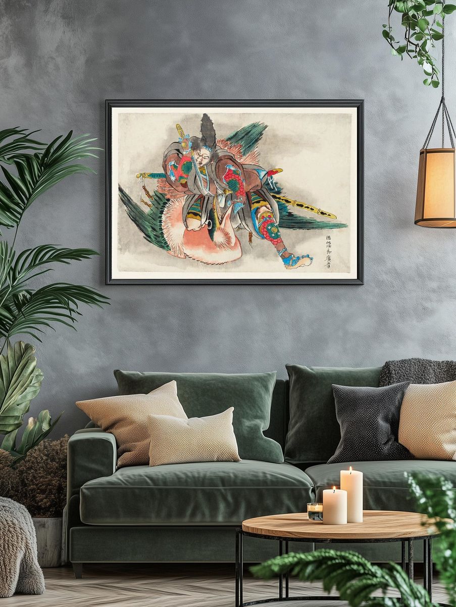 Okijiro Hironari by Katsushika Hokusai — Art Print. — room view 4
