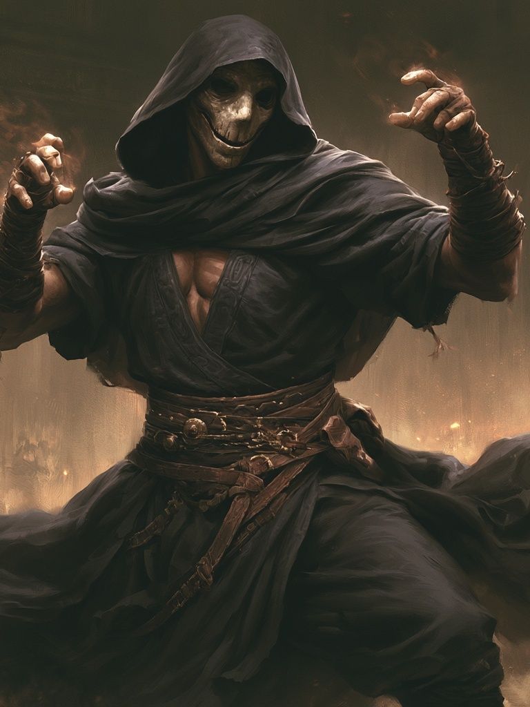Hooded Reaper Fantasy Illustration Poster. poster — illustration art