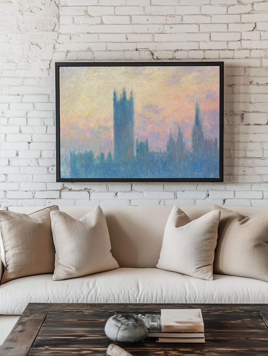 Houses of Parliament — Impressionist Print. — room view 1
