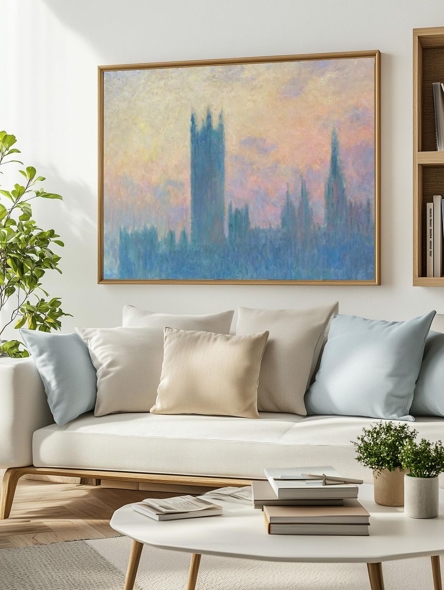 Houses of Parliament — Impressionist Print. — room view 2