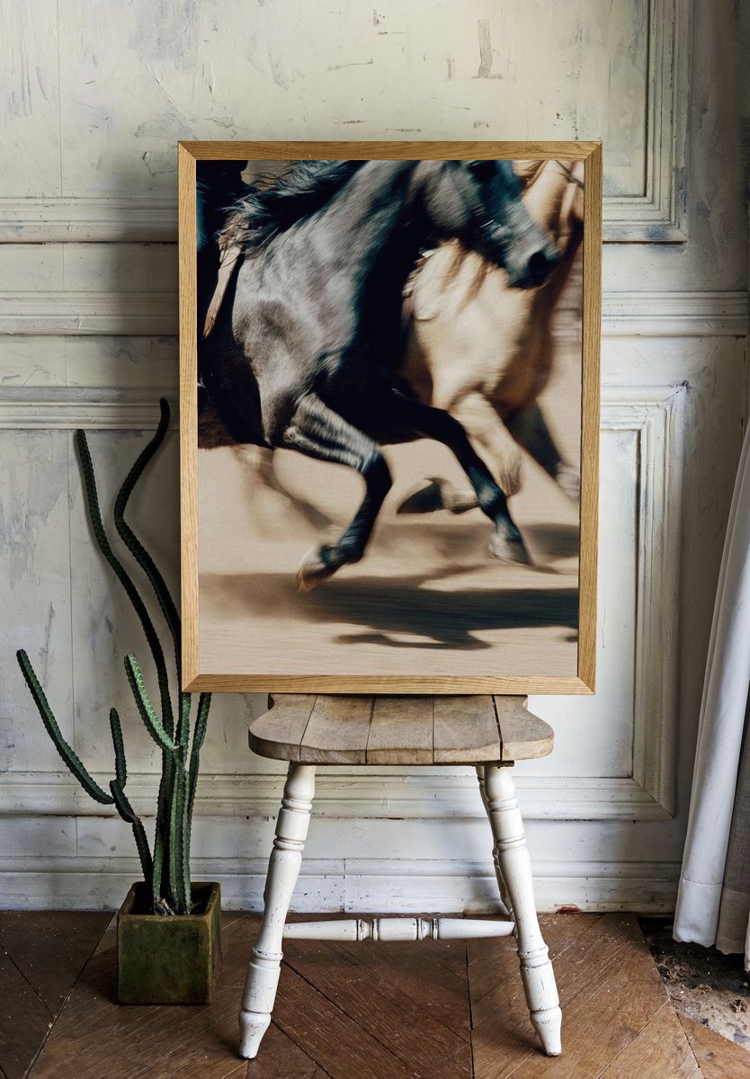 Galloping Horses — Photography Print. — room view 1
