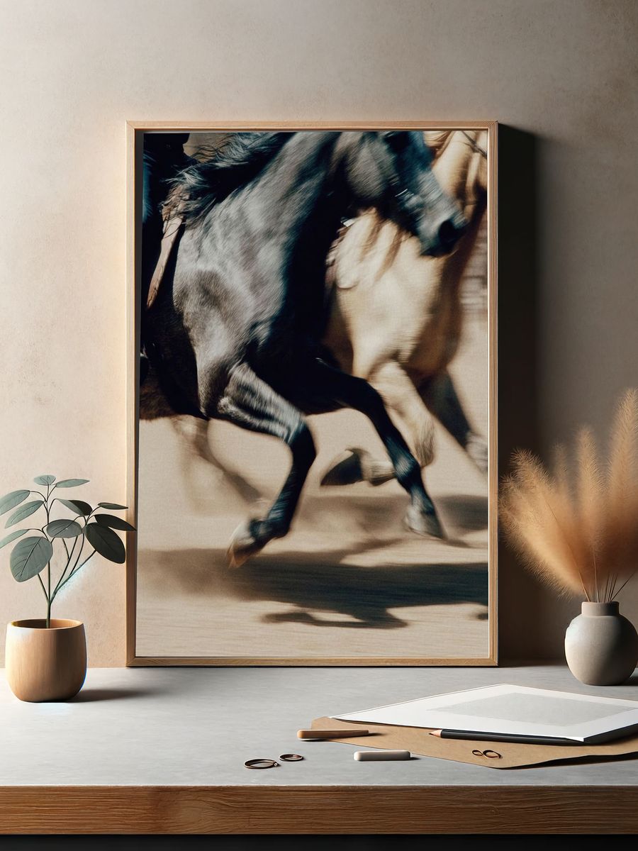 Galloping Horses — Photography Print. — room view 2
