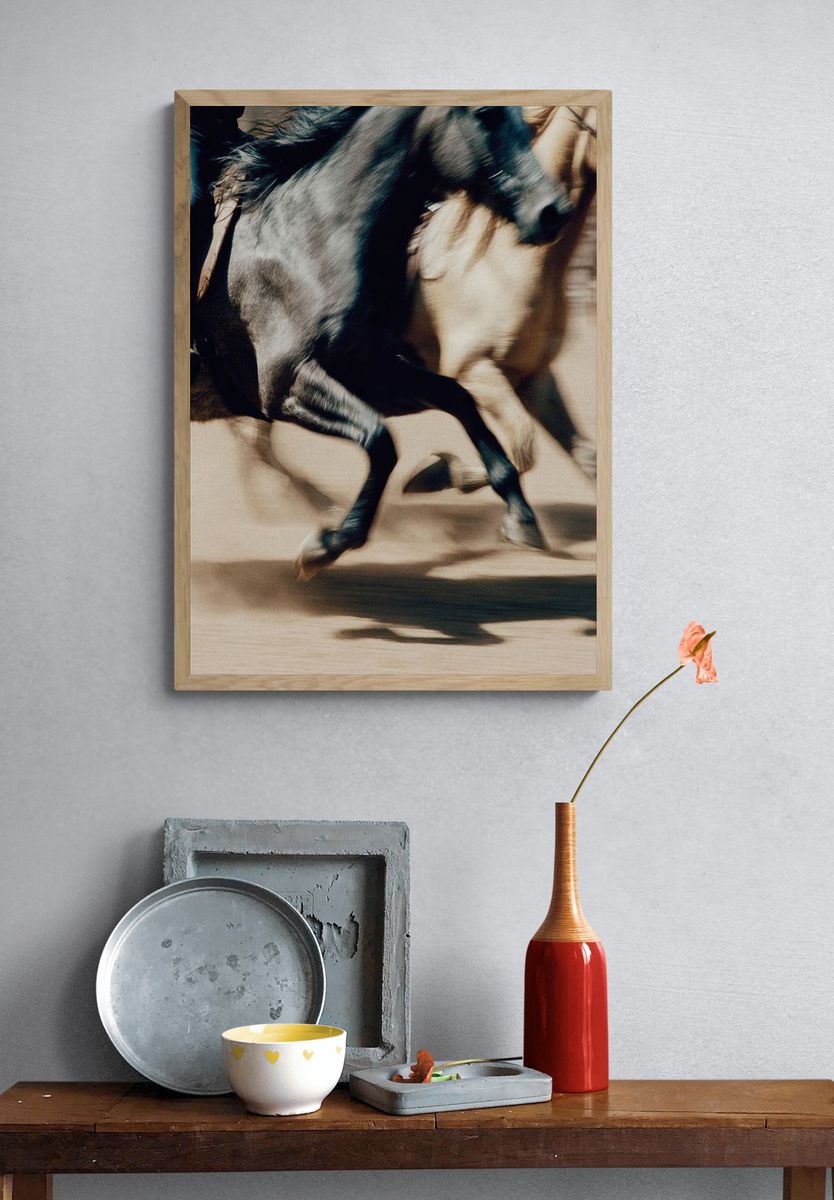 Galloping Horses — Photography Print. — room view 3