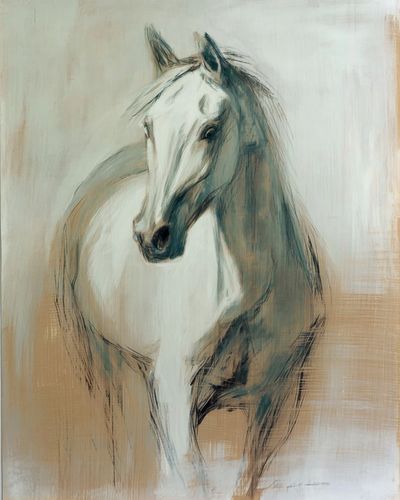 Elegant Horse Portrait — Fine Art Print. poster