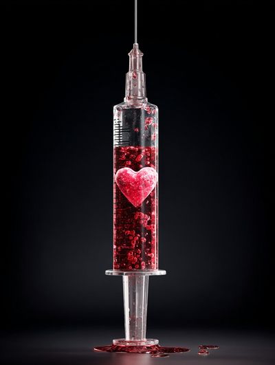 Heart Syringe — Contemporary Print. poster
