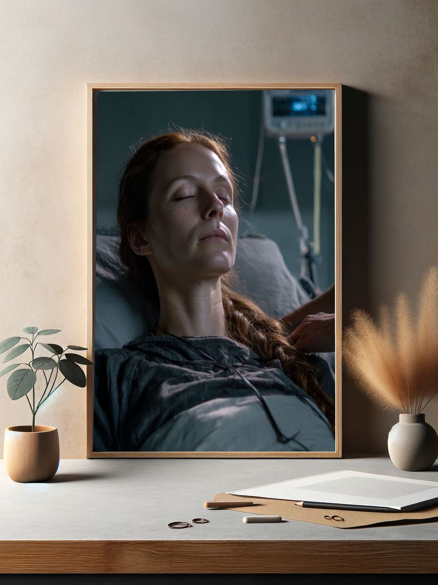 Serene Hospital Scene Poster. — room view 2