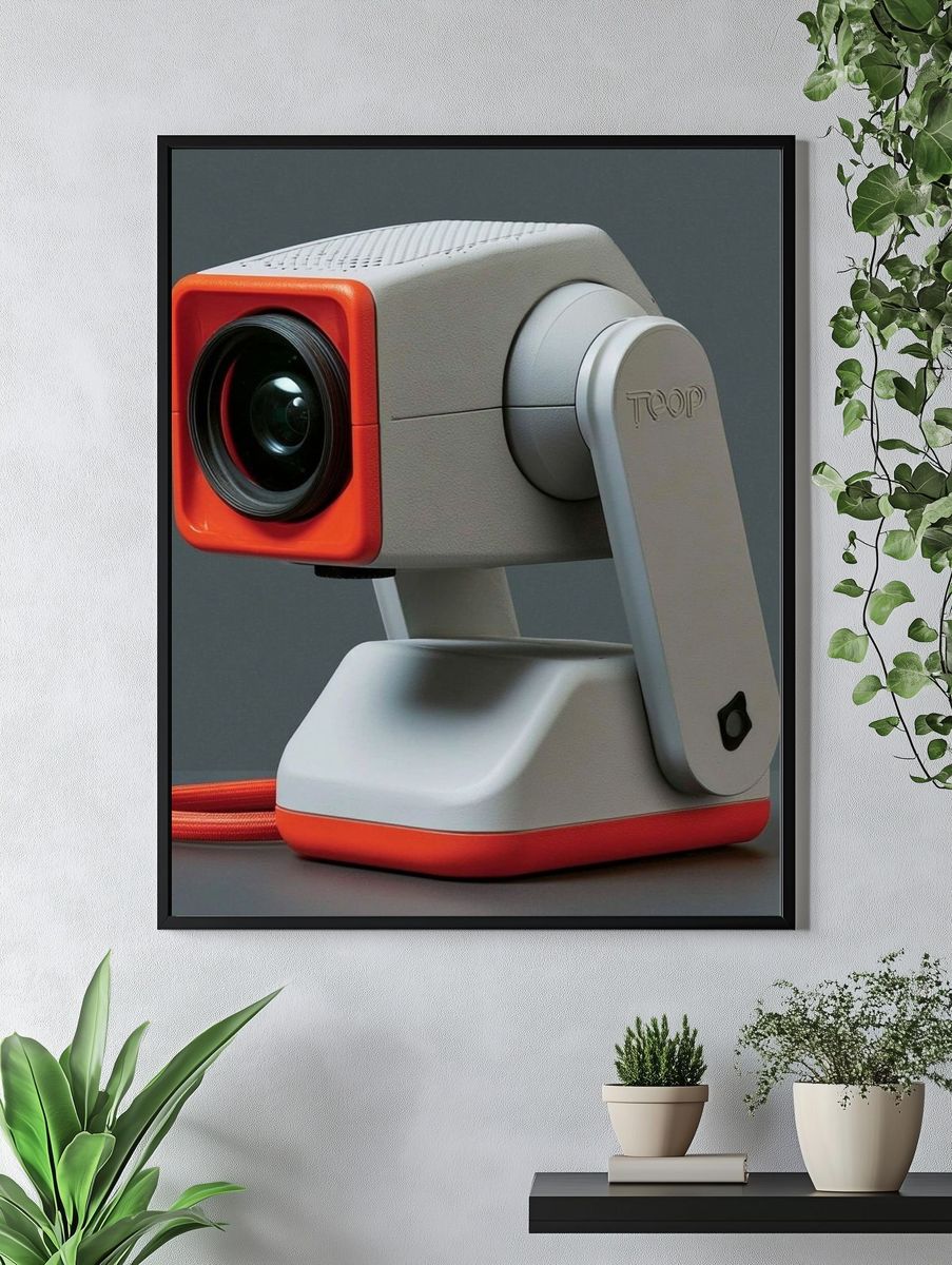 Retro Camera Illustration Poster. — room view 4
