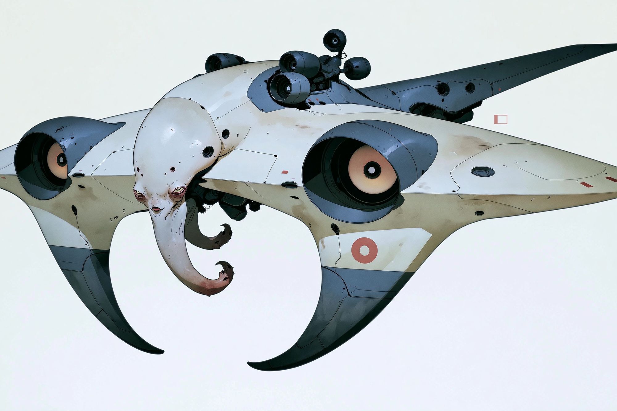 Surreal Alien Aircraft Print. poster detail